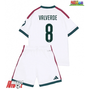 Real Madrid Federico Valverde #8 Primera Equipación Niños 2026-27 Manga Corta (+ Pantalones cortos)